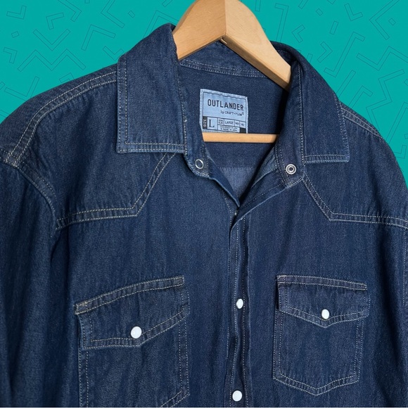 Outlander Other - Outlander Western Denim Pearl Snap Shirt